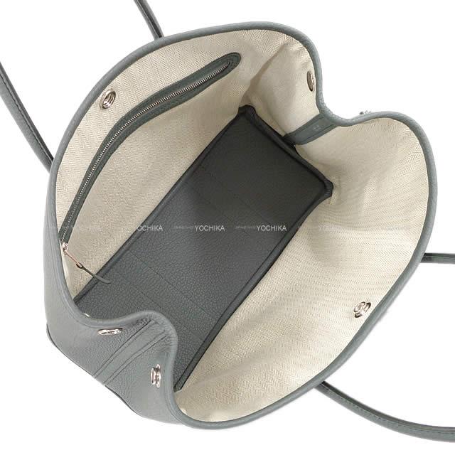 HERMES tote bag Garden Party 30 TPM Vert Amande Veau Negonda Silver HW Stamp K[BRAND NEW][Authentic]