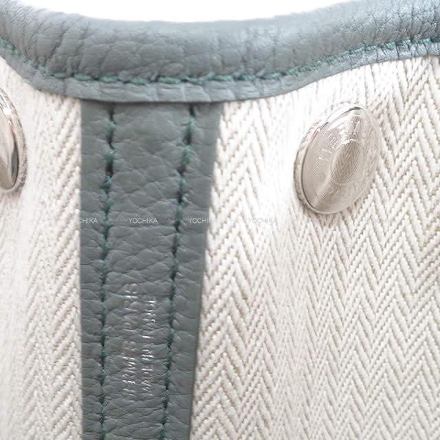 HERMES tote bag Garden Party 30 TPM Vert Amande Veau Negonda Silver HW Stamp K[BRAND NEW][Authentic]