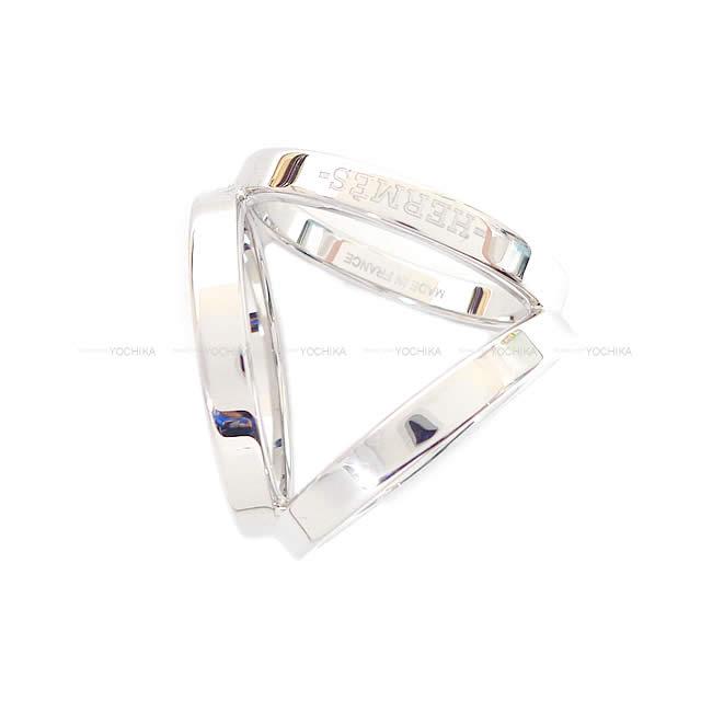 HERMES Scarf ring Trio 90 Silver Silver HW[BRAND NEW][Authentic]