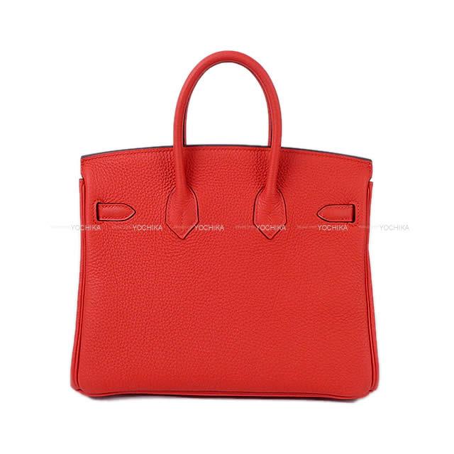HERMES Handbag Birkin25Rouge de coeur Veau Togo Silver HW Stamp K[BRAND NEW][Authentic]