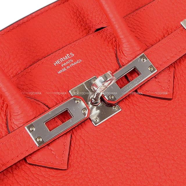 HERMES Handbag Birkin25Rouge de coeur Veau Togo Silver HW Stamp K[BRAND NEW][Authentic]