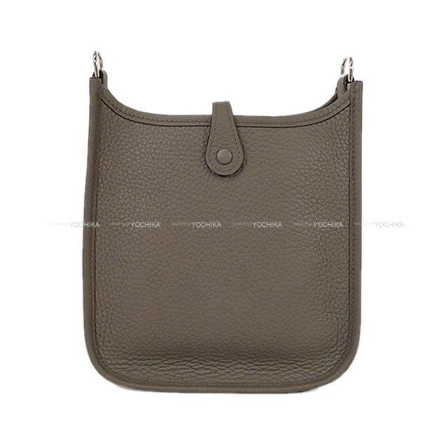 HERMES Shoulder bag Evelyne 16 TPM Etain Taurillon Clemence Silver HW Stamp Y[EXCELLENT][Authentic]