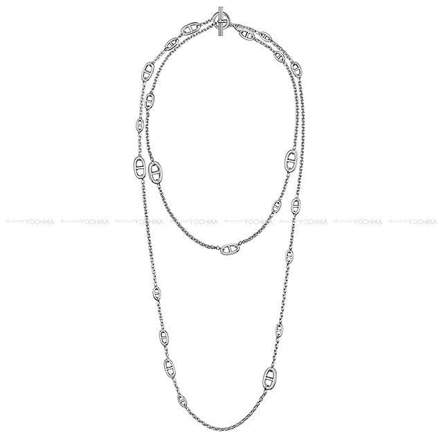 HERMES necklace Long Necklace Farandole 160cm Silver Silver925 (SV925 Ag925)[EXCELLENT][Authentic]