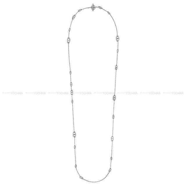 HERMES necklace Long Necklace Farandole 160cm Silver Silver925 (SV925 Ag925)[EXCELLENT][Authentic]