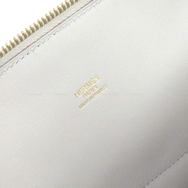 HERMES Shoulder bag Bolide31 Gris Perle Taurillon Clemence Gold HW Stamp D[EXCELLENT][Authentic]