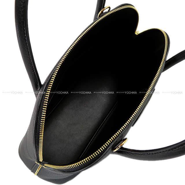 HERMES Shoulder bag Bolide31 Noir (Black) Taurillon Clemence Gold HW Stamp Y[EXCELLENT][Authentic]