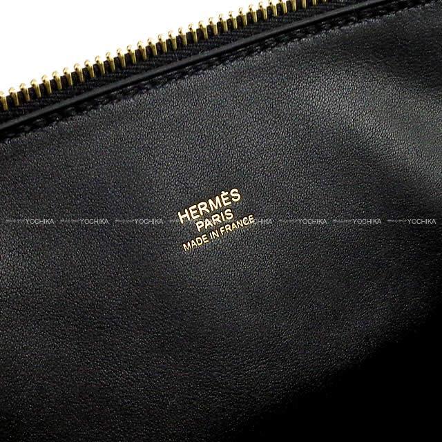 HERMES Shoulder bag Bolide31 Noir (Black) Taurillon Clemence Gold HW Stamp Y[EXCELLENT][Authentic]