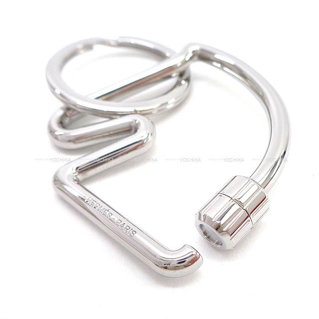 HERMES keyring(key holder) key chain Horse Cheval Palladium plated Silver HW[BRAND NEW][Authentic]