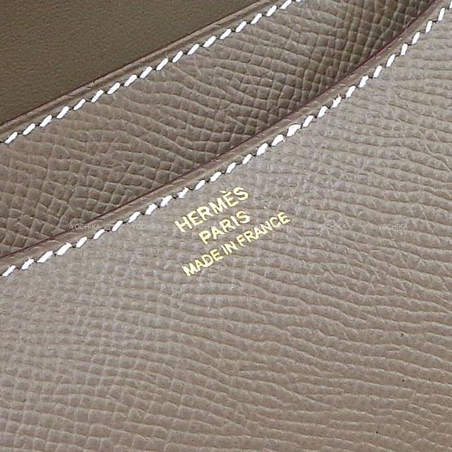 HERMES Shoulder bag Constance 3 18 Etoupe Veau Epsom Gold HW Stamp Z[EXCELLENT][Authentic]