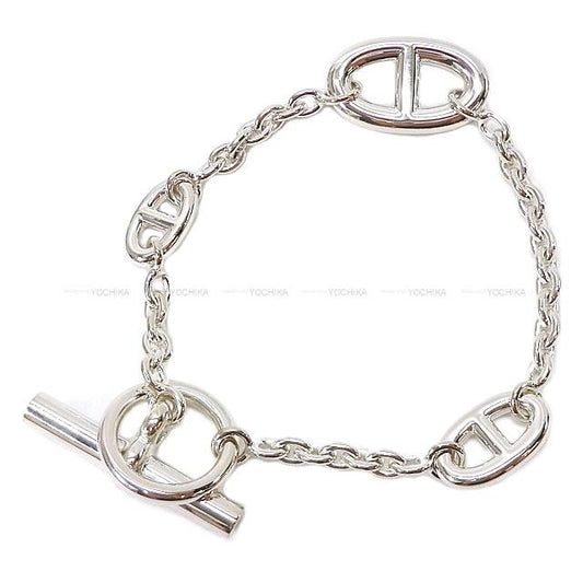 HERMES bracelet Chaine D'ancre Farandole #LG Silver Silver925 (SV925 Ag925)[EXCELLENT][Authentic]