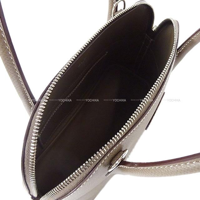 [Pre-loved] HERMES Shoulder bag Bolide27 Etoupe Ever Grain Silver HW Stamp D[USED SA][Authentic]