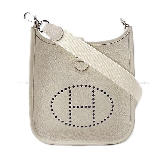 HERMES Shoulder bag Evelyne 16 TPM Amazon Craie/Blanc (White) Taurillon Clemence Silver HW Stamp W[BRAND NEW][Authentic]