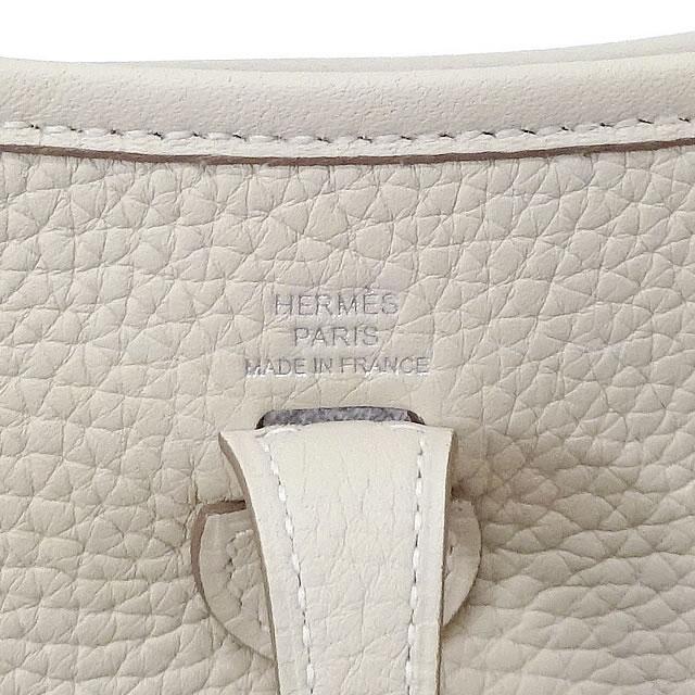 HERMES Shoulder bag Evelyne 16 TPM Amazon Craie/Blanc (White) Taurillon Clemence Silver HW Stamp W[BRAND NEW][Authentic]