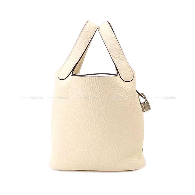 HERMES Handbag Picotin Lock 18 PM Nata Taurillon Clemence Silver HW Stamp K[BRAND NEW][Authentic]
