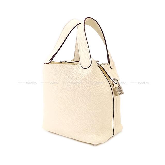 HERMES Handbag Picotin Lock 18 PM Nata Taurillon Clemence Silver HW Stamp K[BRAND NEW][Authentic]
