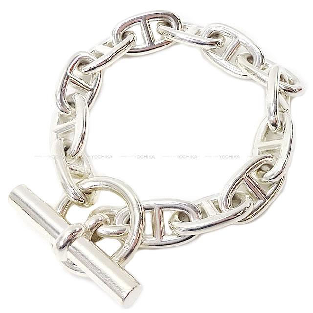 HERMES bracelet Chaine D'ancre GM 13 Links Silver925[EXCELLENT][Authentic]