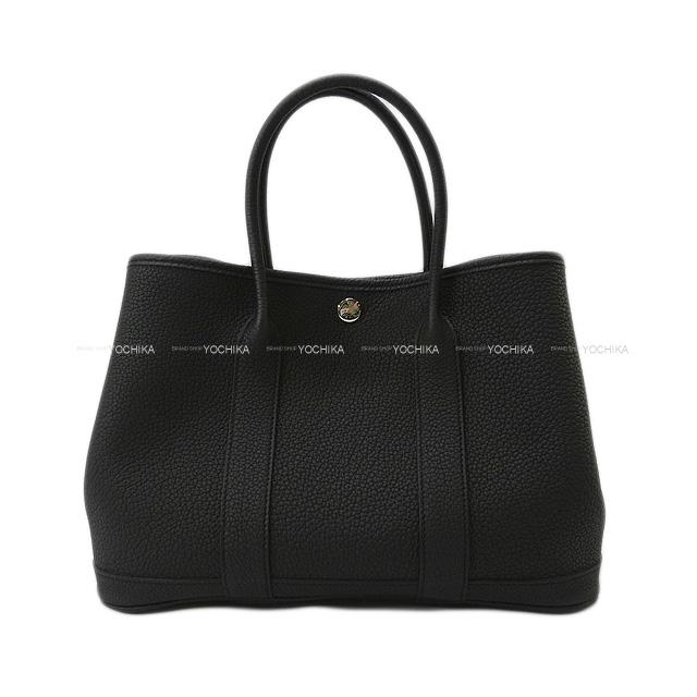 [Pre-loved] HERMES tote bag Garden Party 30 TPM Noir (Black) Veau Negonda Silver HW Stamp A[LIKE NEW][Authentic]