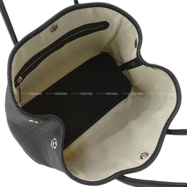 [Pre-loved] HERMES tote bag Garden Party 30 TPM Noir (Black) Veau Negonda Silver HW Stamp A[LIKE NEW][Authentic]