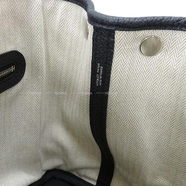 [Pre-loved] HERMES tote bag Garden Party 30 TPM Noir (Black) Veau Negonda Silver HW Stamp A[LIKE NEW][Authentic]