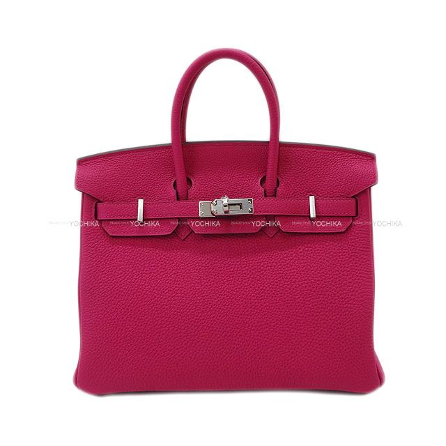 HERMES Handbag Birkin25 Rose Mexicoe Veau Togo Silver HW Stamp K[BRAND NEW][Authentic]
