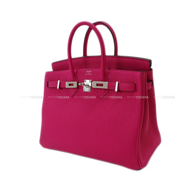 HERMES Handbag Birkin25 Rose Mexicoe Veau Togo Silver HW Stamp K[BRAND NEW][Authentic]