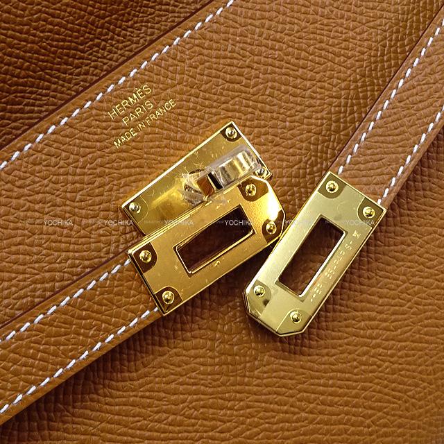 HERMES long wallet Kelly Wallet Long To Go Gold Veau Epsom Gold HW Stamp W[BRAND NEW][Authentic]