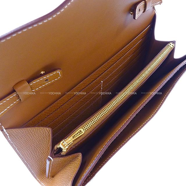 HERMES long wallet Constance Long wallet To Go Gold Veau Epsom Gold HW Stamp W[BRAND NEW][Authentic]