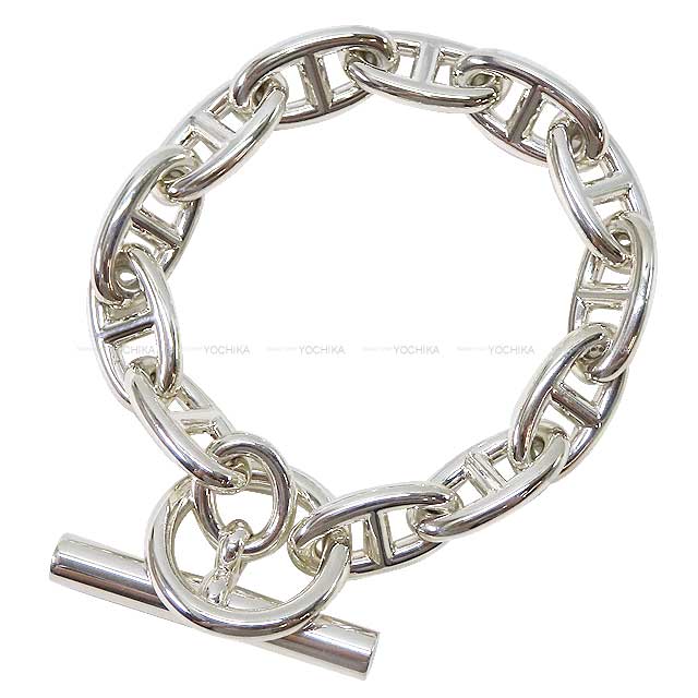 HERMES bracelet Chaine D'ancre GM 12links Silver Silver925[EXCELLENT][Authentic]