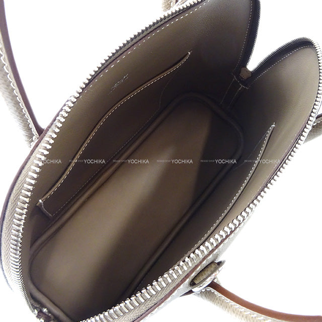 HERMES Shoulder bag Bolide1923 25 Etoupe Veau Epsom Silver HW Stamp W[EXCELLENT][Authentic]