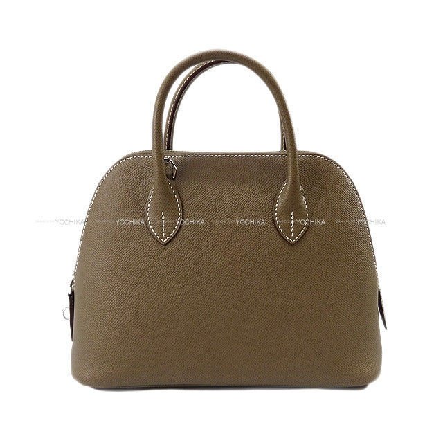 HERMES Shoulder bag Bolide1923 25 Etoupe Veau Epsom Silver HW Stamp W[EXCELLENT][Authentic]