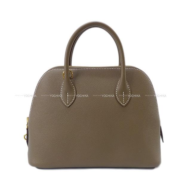 HERMES Shoulder bag Bolide1923 25 Etoupe Ever Grain Gold HW Stamp U[BRAND NEW][Authentic]