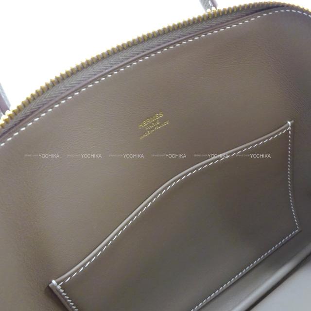 HERMES Shoulder bag Bolide1923 25 Etoupe Ever Grain Gold HW Stamp U[BRAND NEW][Authentic]