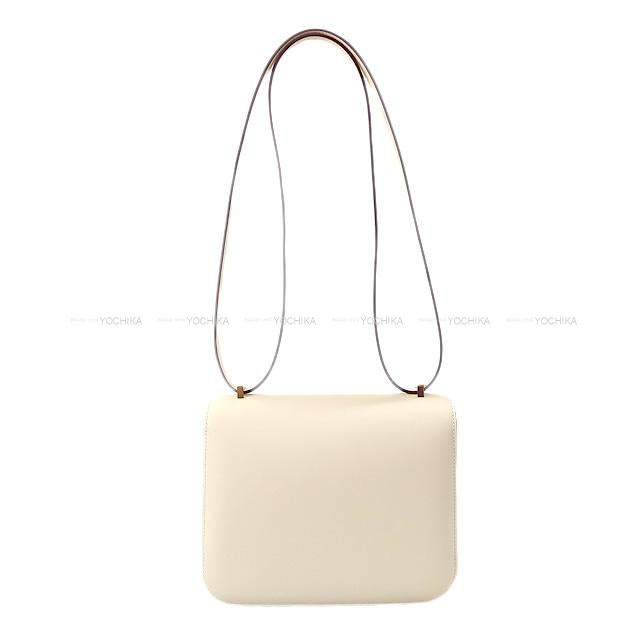 HERMES Shoulder bag Constance 3 18 Nata Evercalf Rose Gold HW Stamp Y[EXCELLENT][Authentic]