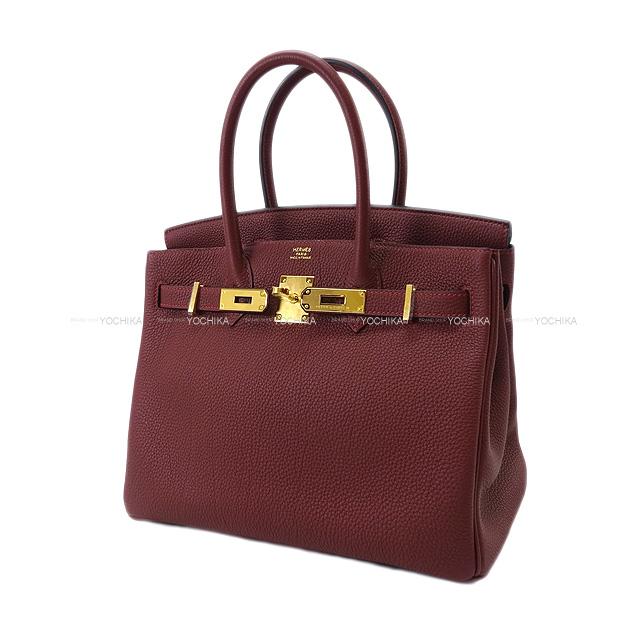 HERMES Handbag Birkin30 Rouge H Veau Togo Gold HW Stamp W[BRAND NEW][Authentic]