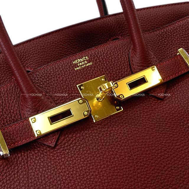 HERMES Handbag Birkin30 Rouge H Veau Togo Gold HW Stamp W[BRAND NEW][Authentic]