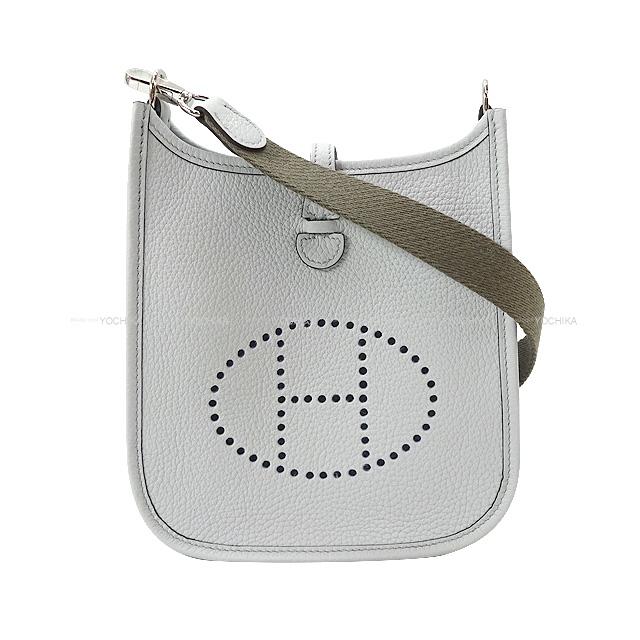 HERMES Shoulder bag Evelyne 16 TPM Amazone Bleu Pale/Etain Taurillon Clemence Silver HW Stamp W[BRAND NEW][Authentic]