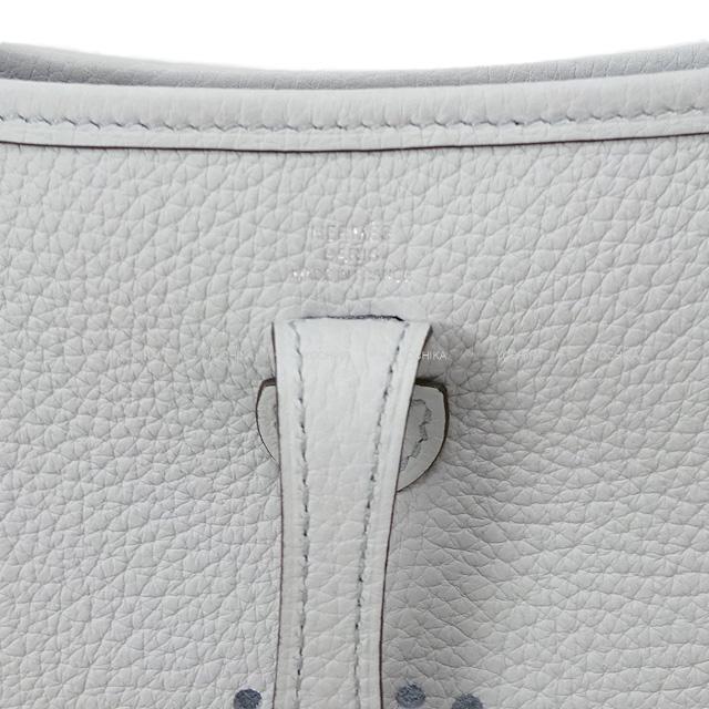 HERMES Shoulder bag Evelyne 16 TPM Amazone Bleu Pale/Etain Taurillon Clemence Silver HW Stamp W[BRAND NEW][Authentic]