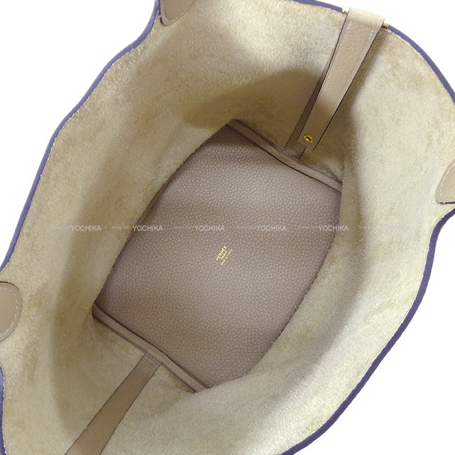 HERMES Handbag Trench Taurillon Clemence Gold HW Stamp K[BRAND NEW][Authentic]