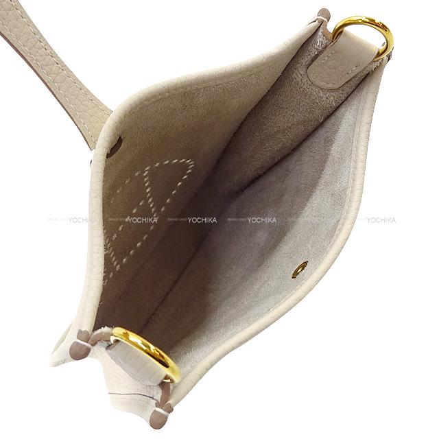 HERMES Shoulder bag Evelyne 16 TPM Amazon Craie/Blanc (White) Taurillon Clemence Gold HW Stamp B[BRAND NEW][Authentic]