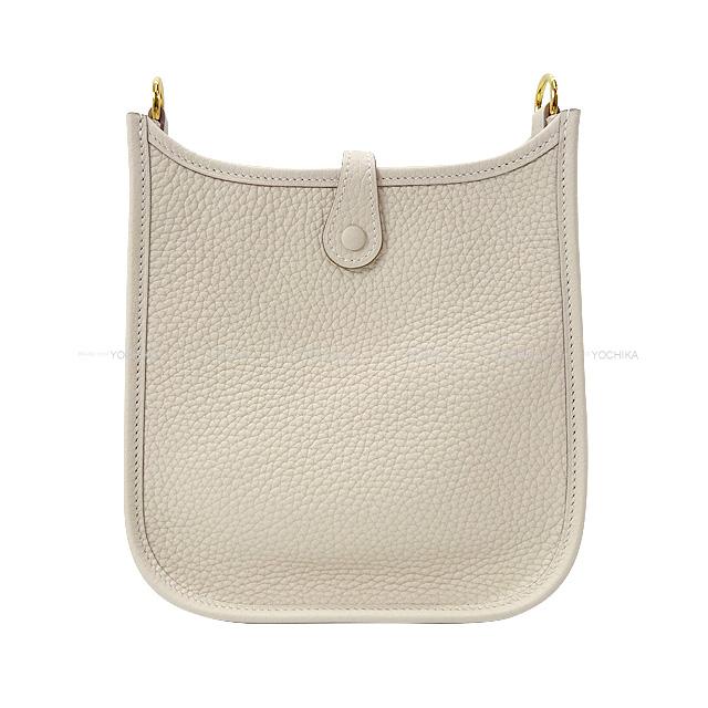 HERMES Shoulder bag Evelyne 16 TPM Amazon Craie/Blanc (White) Taurillon Clemence Gold HW Stamp B[BRAND NEW][Authentic]