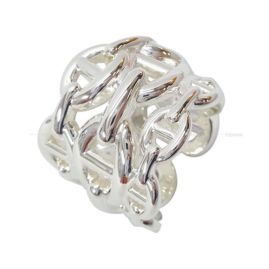 HERMES ring Chaine D'ancre Enchainee GM Silver Silver925 (SV925 Ag925) #52[EXCELLENT][Authentic]