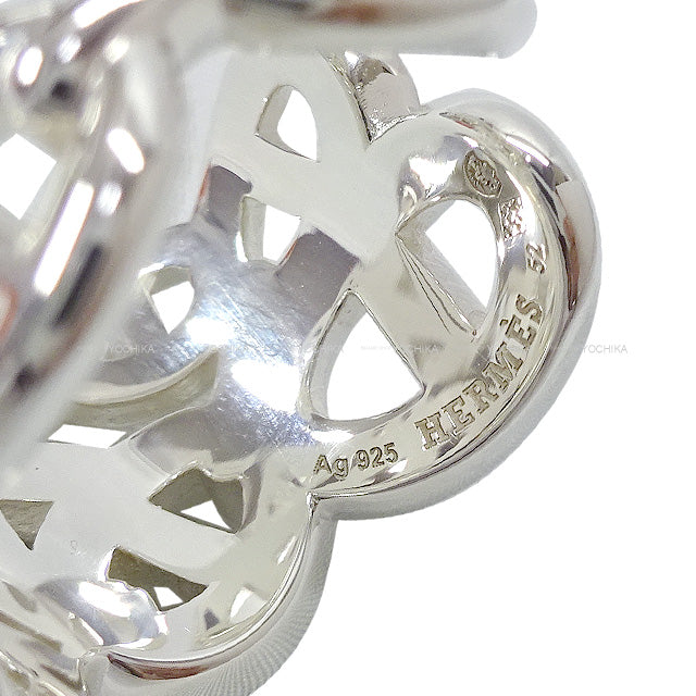 HERMES ring Chaine D'ancre Enchainee GM Silver Silver925 (SV925 Ag925) #52[EXCELLENT][Authentic]