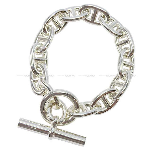HERMES bracelet Chaine D'ancre TGM 13 Links Silver Silver925 (SV925 Ag925)[EXCELLENT][Authentic]