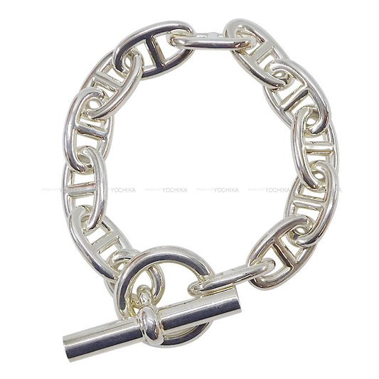 HERMES bracelet Chaine D'ancre TGM 12 Links Silver925[EXCELLENT][Authentic]