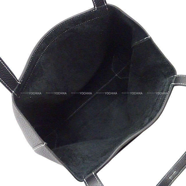 HERMES tote bag Cabasellier 31 Noir (Black) Taurillon Clemence Stamp U[ALMOST NEW][Authentic]