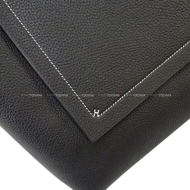 HERMES tote bag Cabasellier 31 Noir (Black) Taurillon Clemence Stamp U[ALMOST NEW][Authentic]