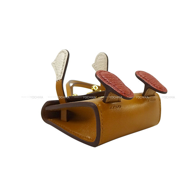 2021SS HERMES bag charm Bijoux de SAC Kelly doll Naturel-Sable/Orange/Nata/Brique(36) Veau Tadelakt Gold HW Stamp U[EXCELLENT][Authentic]