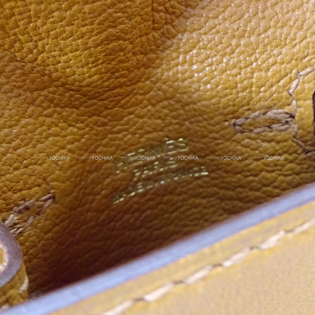 2021SS HERMES bag charm Bijoux de SAC Kelly doll Naturel-Sable/Orange/Nata/Brique(36) Veau Tadelakt Gold HW Stamp U[EXCELLENT][Authentic]