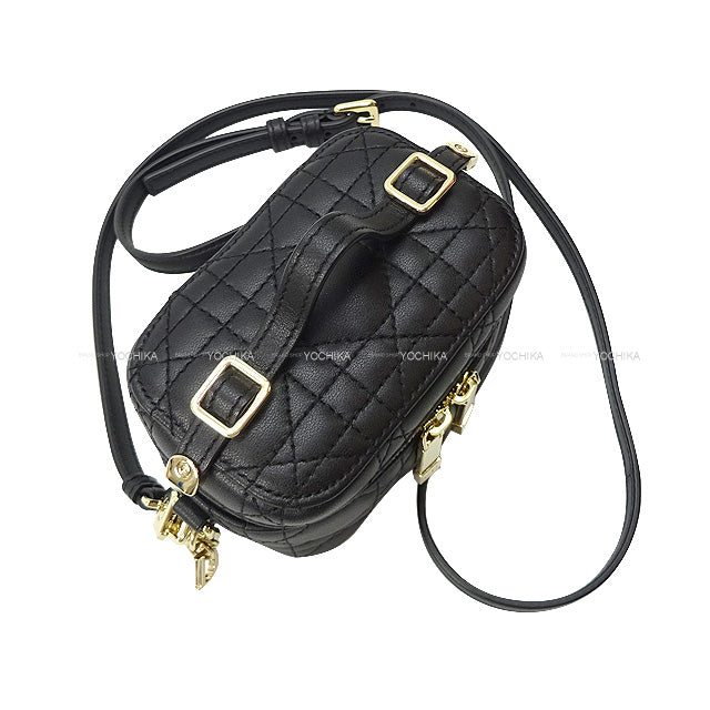 Christian Dior Shoulder bag LADY DIOR Cannage Micro Vanity Chain Noir (Black) Lambskin Gold HW S09350NMJ_M900[EXCELLENT][Authentic]