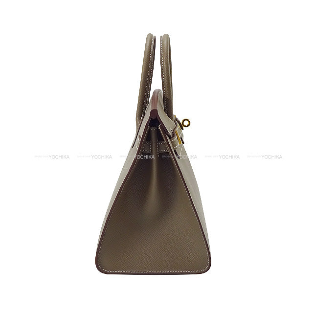 HERMES Handbag Birkin25 Sellier Etoupe Veau Epsom Gold HW Stamp K[BRAND NEW][Authentic]